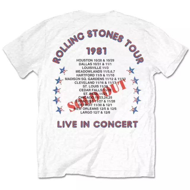 The Rolling Stones '81 Tour Dragon Official Merchandise T-Shirt 3