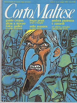 Rivista di fumetti CORTO MALTESE ANNO 1984 NUMERO 5 SENZA INSERTO