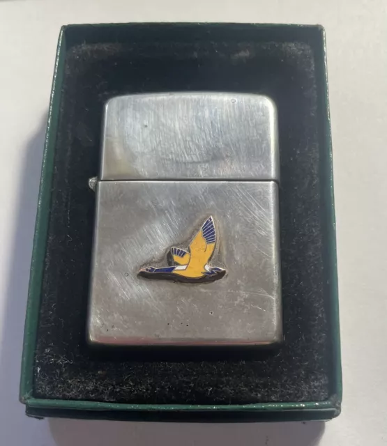 Sterling Silver Zippo w/2517191 Insert - Flying Goose