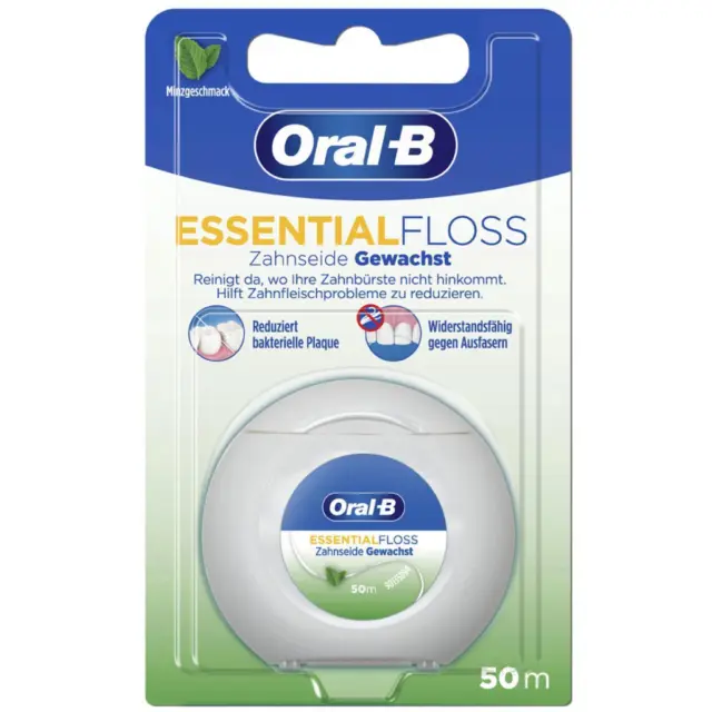 Oral-b Essentialfloss Zahnseide 50 M 8006540491737