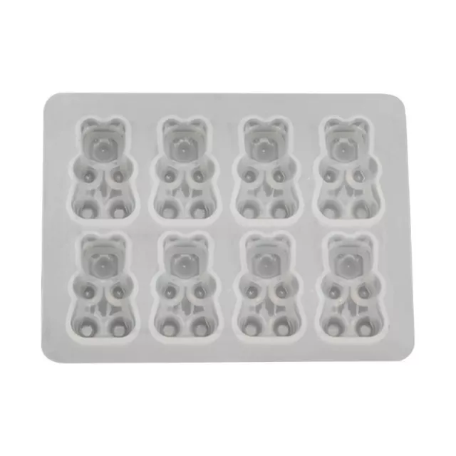 Lindos moldes de silicona para osos - Colgante de joyería molde epoxi hágalo usted mismo suministros para hacer resina 3