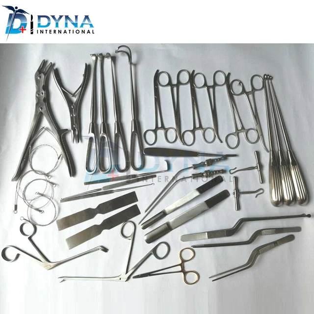 Ensemble de base de craniotomie de 40 instruments orthopédiques...