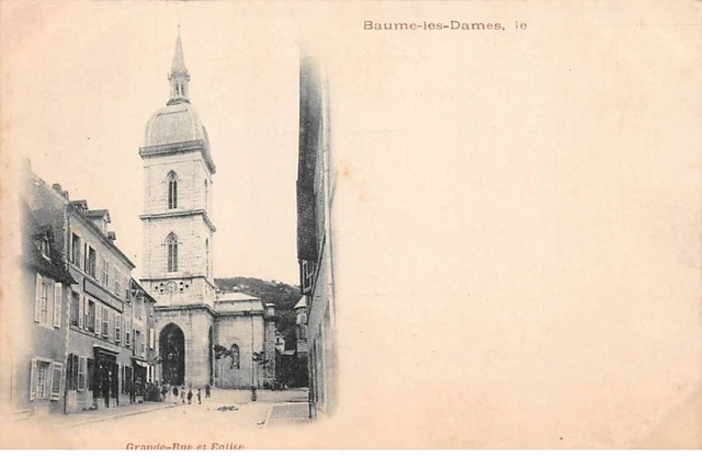 25 - SAN62729 - BAUME LES DAMES - Grande Rue et Eglise