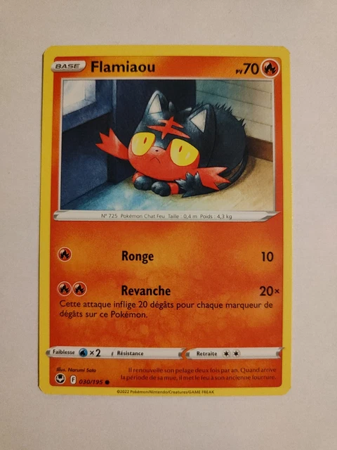 Carte Pokemon - Flamiaou 030/195 - Tempête Argentée EB12