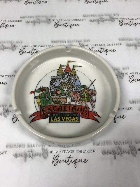 Vintage Excalibur Hotel Casino Las Vegas USA Ashtray 5" VINTAGE VEGAS