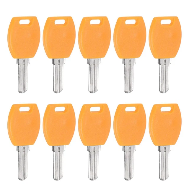 Key Blank, 24mm Length 1 Slot Brass New Uncut Replacement Tool 10 Pcs