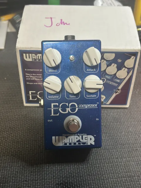 Wampler EGO Compressor Guitar Effects Pedal Excellent Cond. Very Lightly Used