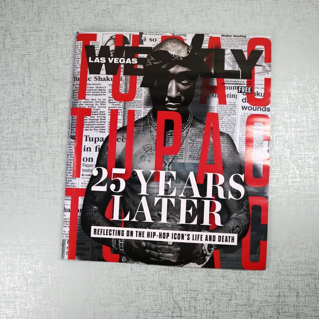 Las Vegas Weekly Magazine Tupac Shakur 2Pac 25 Years Later Rap Hip-Hop Icon RARE
