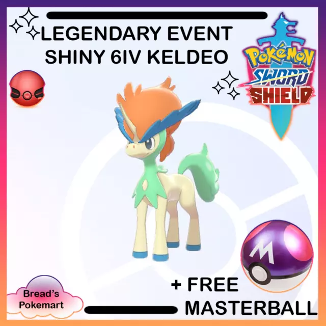 Pokemon Sword & Shield // SHINY 6IV KELDEO Regular (Instant Download) 