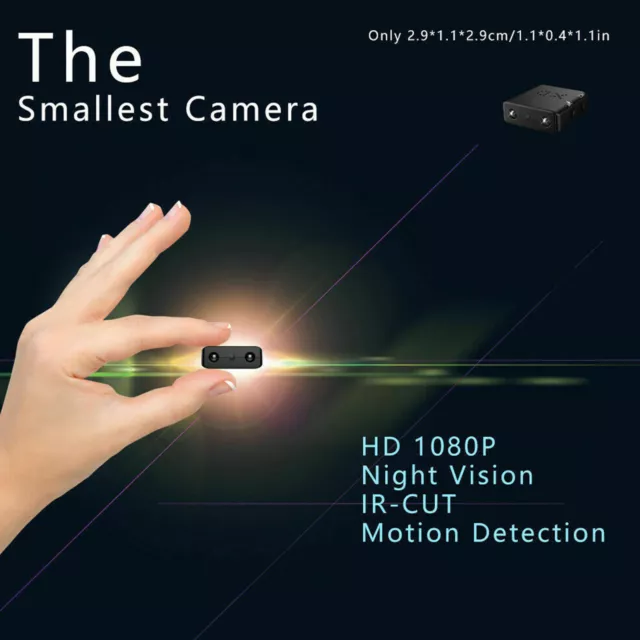 Full HD Smart  Mini versteckte Spionagekamera Nachtsicht Motion Security Kamera