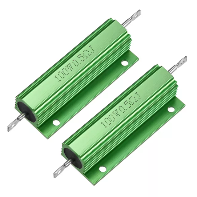 2x Widerstand Widerstände Lastwiderstand Lastwiderstände Grün ±5% 100 W 0,5 Ohm