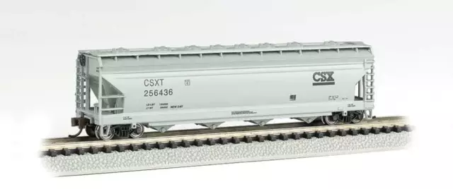 Bachmann-ACF 4-Bay Center-Flow Covered Hopper - Ready to Run - Silver Series(R)