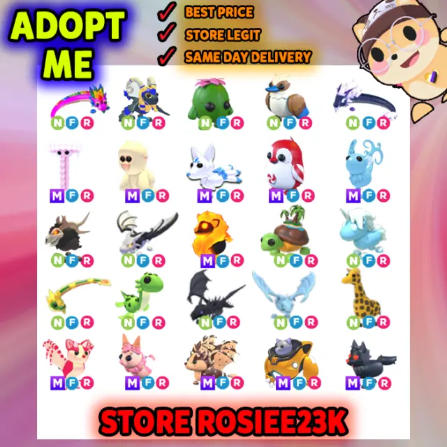 Adopt Your Pet From Me Today! Mega Neon Fly Ride MFR/NFR/FR ✨SAME DAY DELIVERY✨