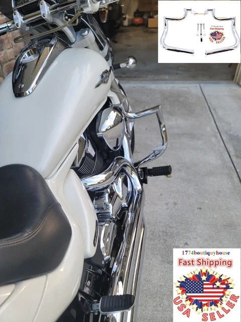 Mutazu Chrome Engine Guard Highway Crash Bar For Suzuki M109R 2006-2020 – Factory Style