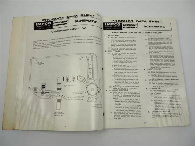 IMPCO Carburetion Treibgasanlage LPG Service Manual Werkstatthandbuch 3
