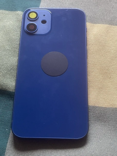 Châssis Arrière Bleu Pour IPhone 12 Mini - Avec Vitre, Neuf