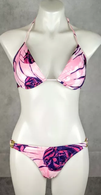 NINAZO DESIGNS WOMEN'S Bikini Size Large C Cup Multicolour Check