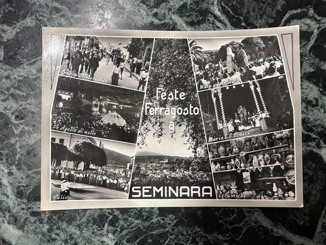 Cartolina Feste Ferragosto Seminara Non Viaggiata Bg