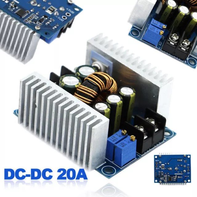 DC-DC Converter 20A 300W Step Up Step Down Buck Boost Power Adjustable Charger