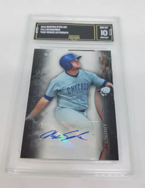 Kyle Schwarber 2014 Bowman Sterling #BSPA-KSC ROOKIE GMA GEM MT 10! RED HOT!!!!! 2