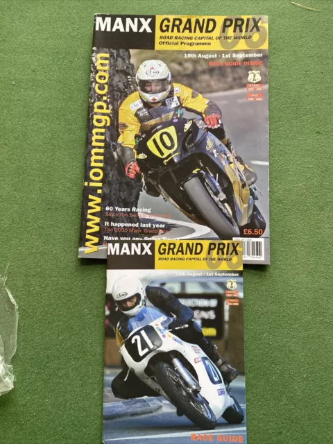 Race Programme August -September 2006 Manx Geand Prix Isle of Man Motor Cycle A4