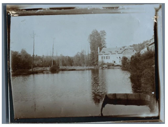 France, Aveyron Vintage citrate print. Tirage citrate  9x12  Circa 1901