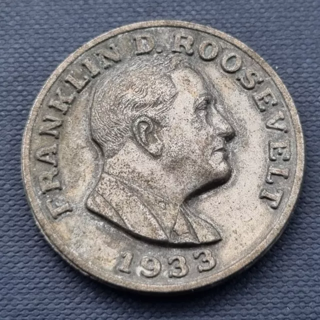 Medal 1933 Franklin D. Roosevelt Presidential Commemorative Medallion  #51699