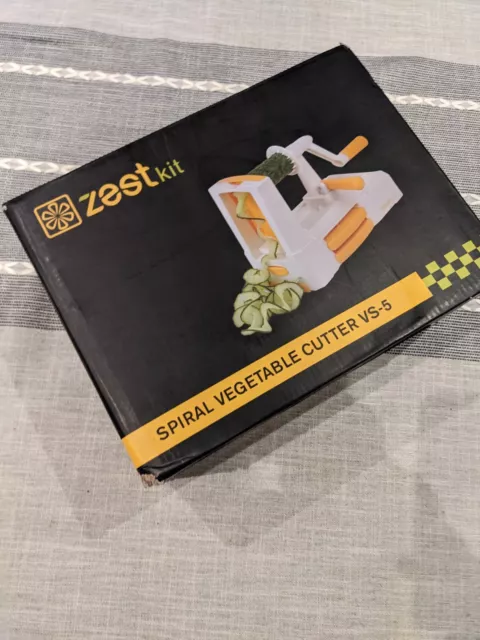 Kit Zest Tagliaverdure a Spirale VS-5 Spiralizzatore con Nastro, Spessa e Sottile...