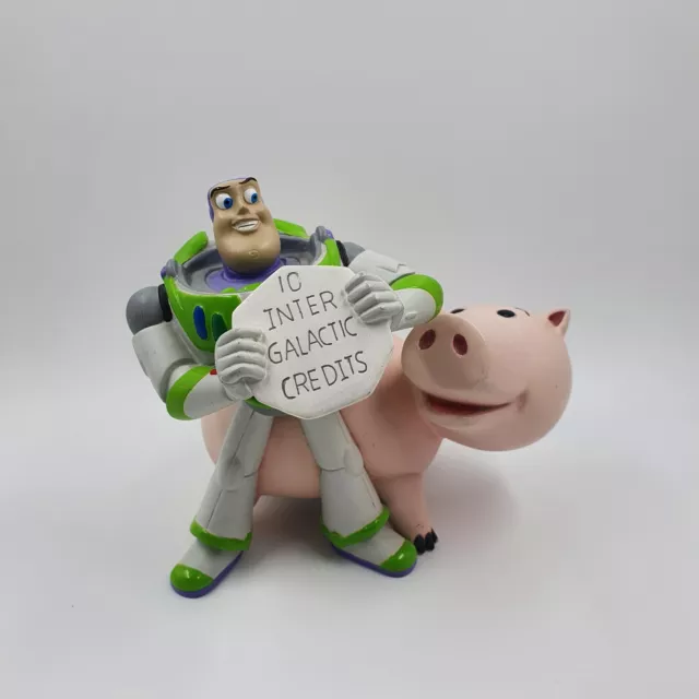 Toy Story Buzz Lightyear And Hamm Money Box Piggy Bank Collectible Disney!