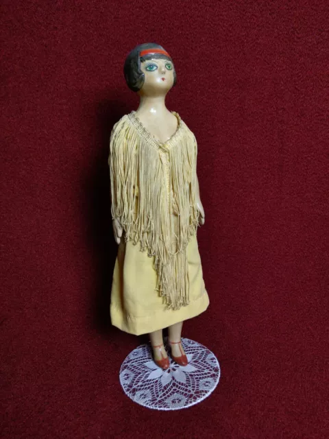 Vintage  Shabby-Chic Keramik Künstler Puppe Handarbeit