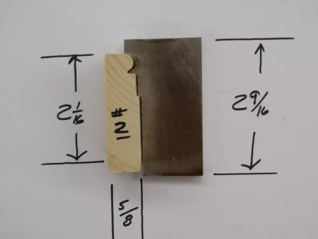 Shaper / Molder Custom Corrugated Back / CB Knives For 5/8" x 2 1/16" Casing