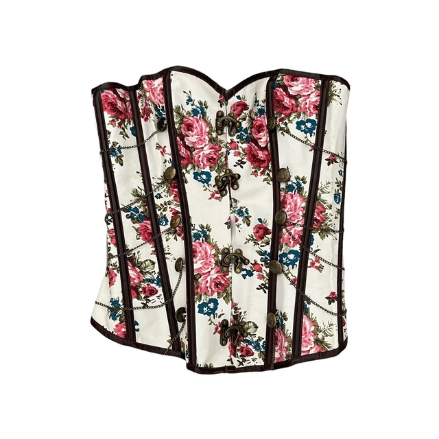 Corsetto margherita Dominion bustier floreale acciaio disossato piccolo