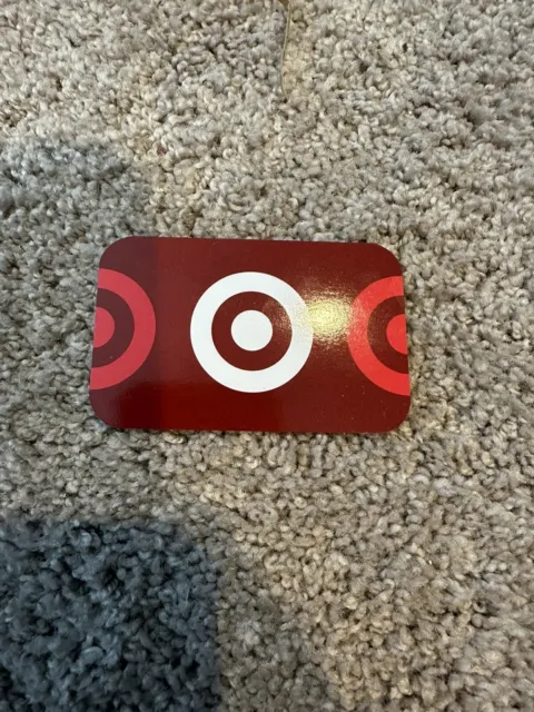 Collectible  Target Gift Card  Bullseye Logo WHITE RED No Cash Value Used