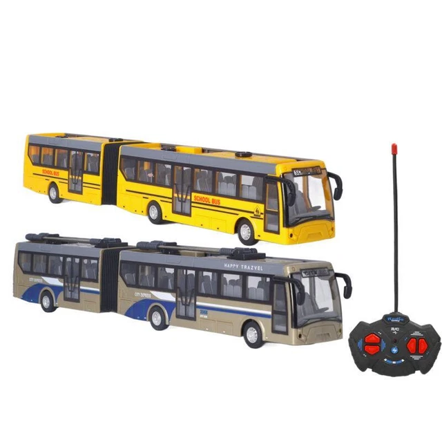 RC SCHOOL BUS Toy Go Forward Backward Turn Left Right Remote