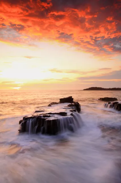 A2 AUSTRALIA sunrise sunset beach ocean photo landscape print