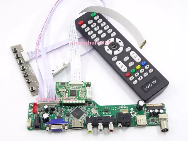 TV HDMI VGA DVI LCD LED EDP Controller board for B156HTN03.8/9 1920*1080 Panel