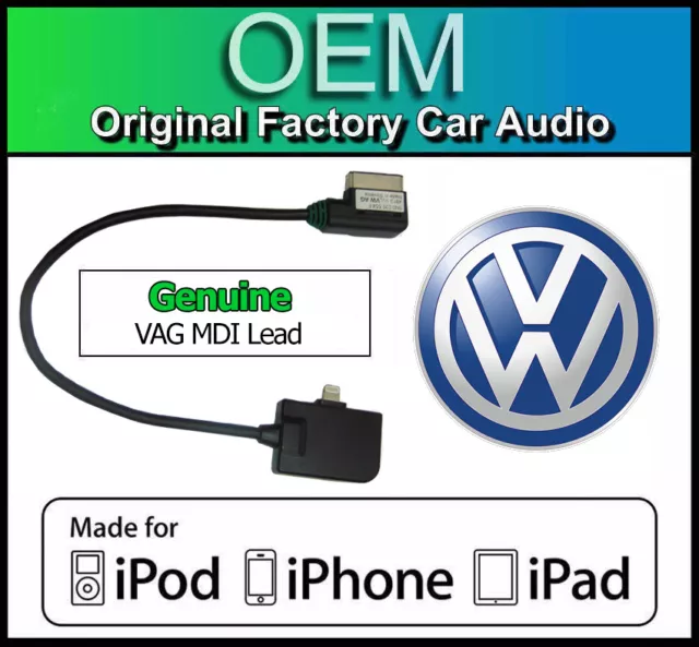 VW MDI iPod iPhone iPad Bleikabel, VW Golf MK7 Medien im Blitzadapter