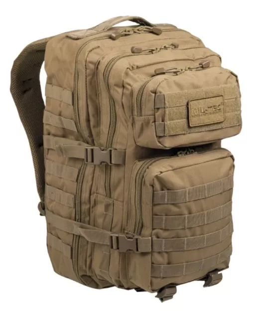 Zaino Tattico Militare Assault By Mil-Tec Da 50 Litri Di Colore Coyote Tan