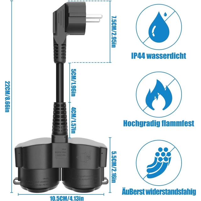 Presa Elettrica Doppia Da Parete 250V 16A Per Indonesia A Prezzo - Foto 7