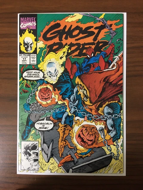 1991 Marvel Comics Ghost Rider #17 VOL 2 Spider-Man.   NM+.     (P)