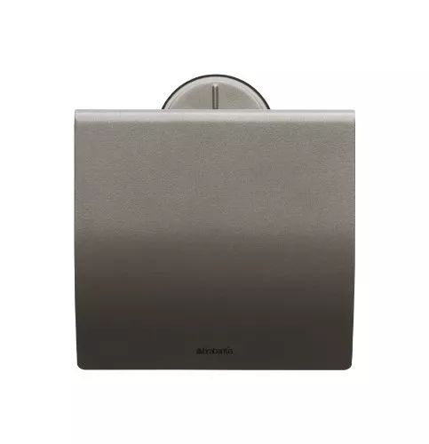 (TG. Taglia Unica) Brabantia Classic Bagno Portarotolo WC, Platinum - NUOVO 3