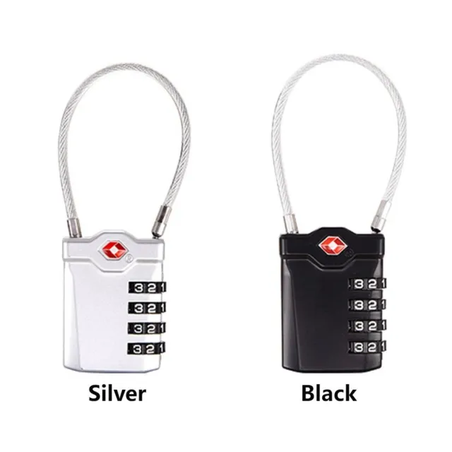 Lock Safely Code Lock 4 Dial Digit Combination Lock TSA Customs Lock 3