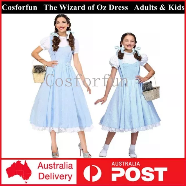 Classic The Wizard of OZ Dorothy Dress Costume Girls Women Party Dress Christmas