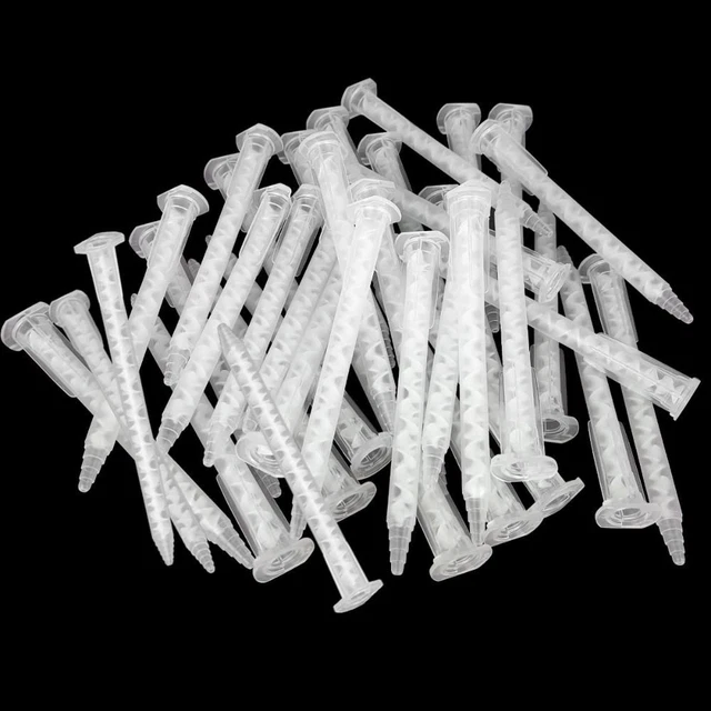 Resin Epoxy Mixing Nozzle 50 Pieces 17-Element  50 ml Resin Cartridge