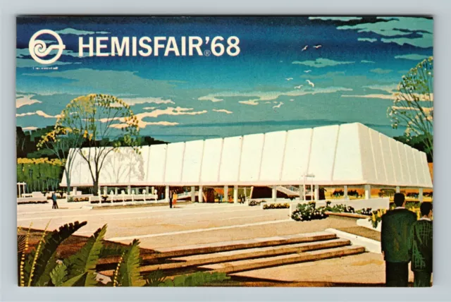 San Antonio TX-Texas1968 Worlds Fair HemisFair US Exhibit Vintage Postcard