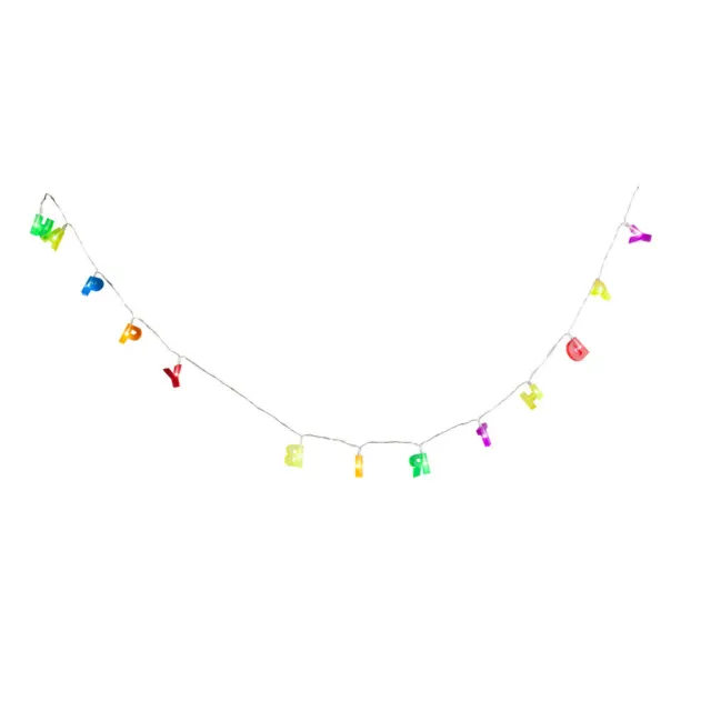LED Luci Happy Birthday Design Lampada Decorativa Compleanno Appesa Colorato 2