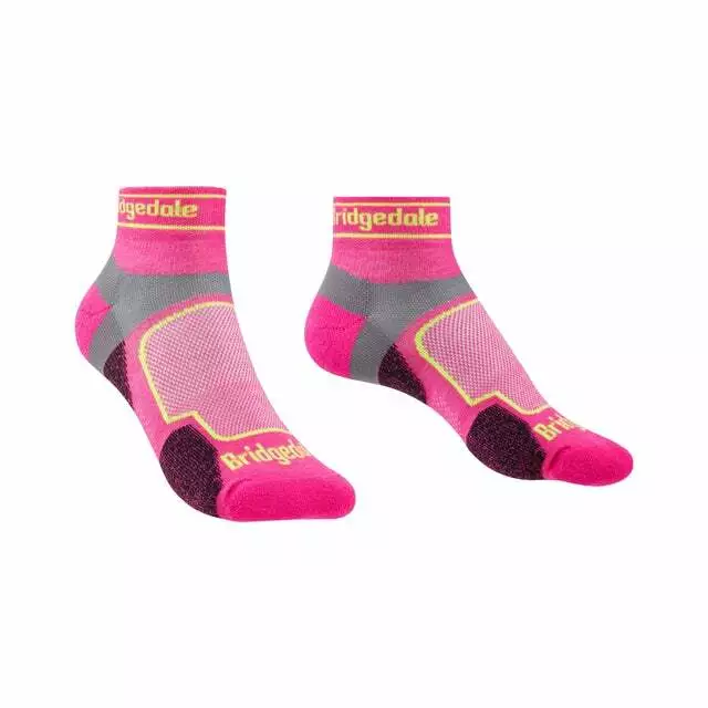 Bridgedale Trail Run Ultra Light T2 Coolmax Sport Fit Low Height Pink Sock