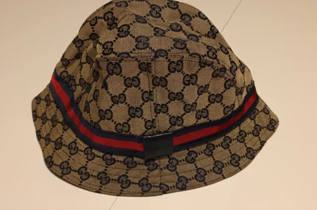 Cappello Cloche Gucci Vintage Anni 90 Canvas