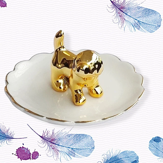 2 Pcs Plaque De Bibelot Plateaux Organisateur Bijoux À En Céramique