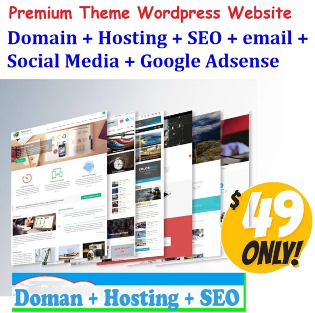 Unlimited Page WordPress Premium web site Free Domain Hosting SEO WEBSITE DESIGN